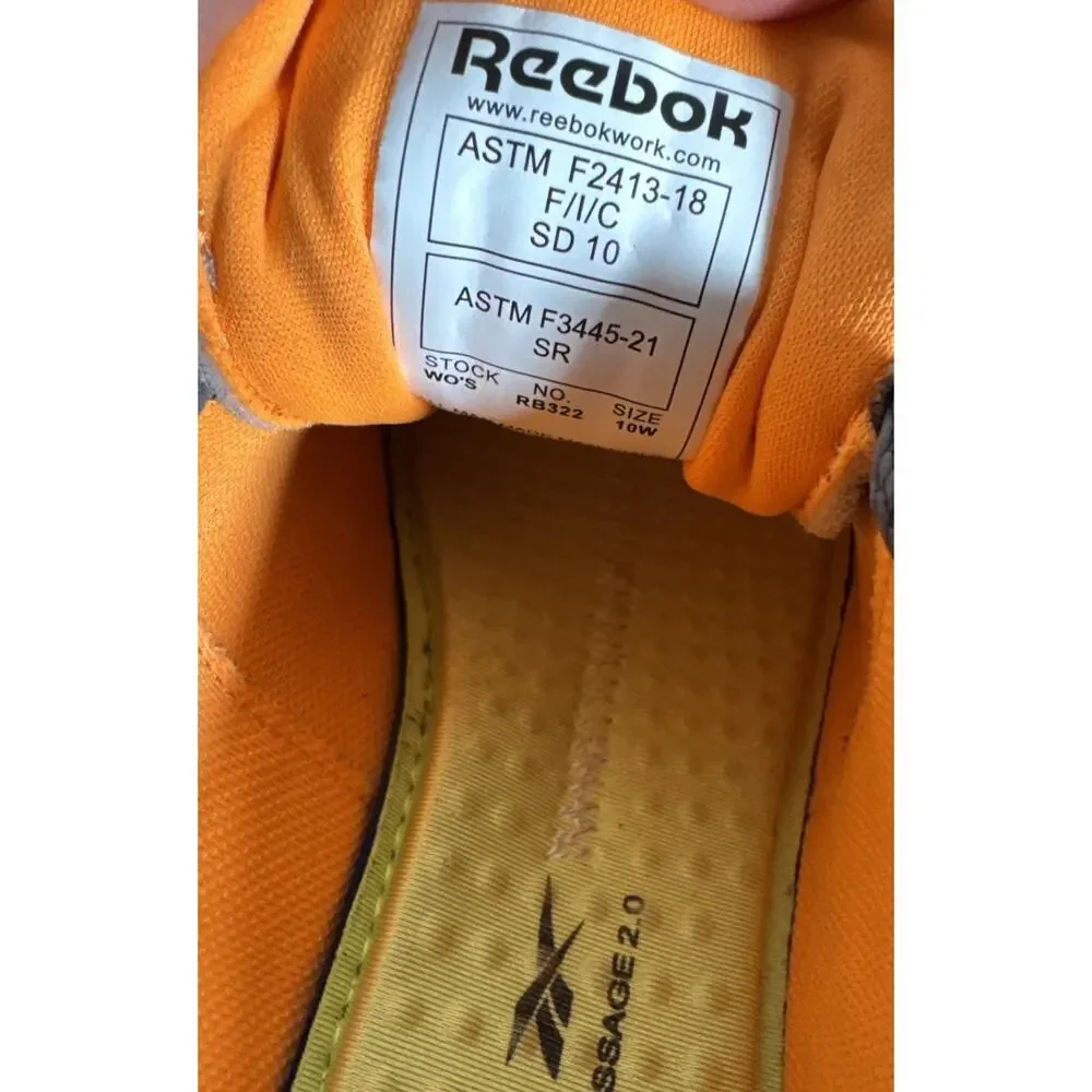 Reebok Womens Zig Pulse Work Silver Work & Safety Shoes Comp Toe Sz 10W RB 322